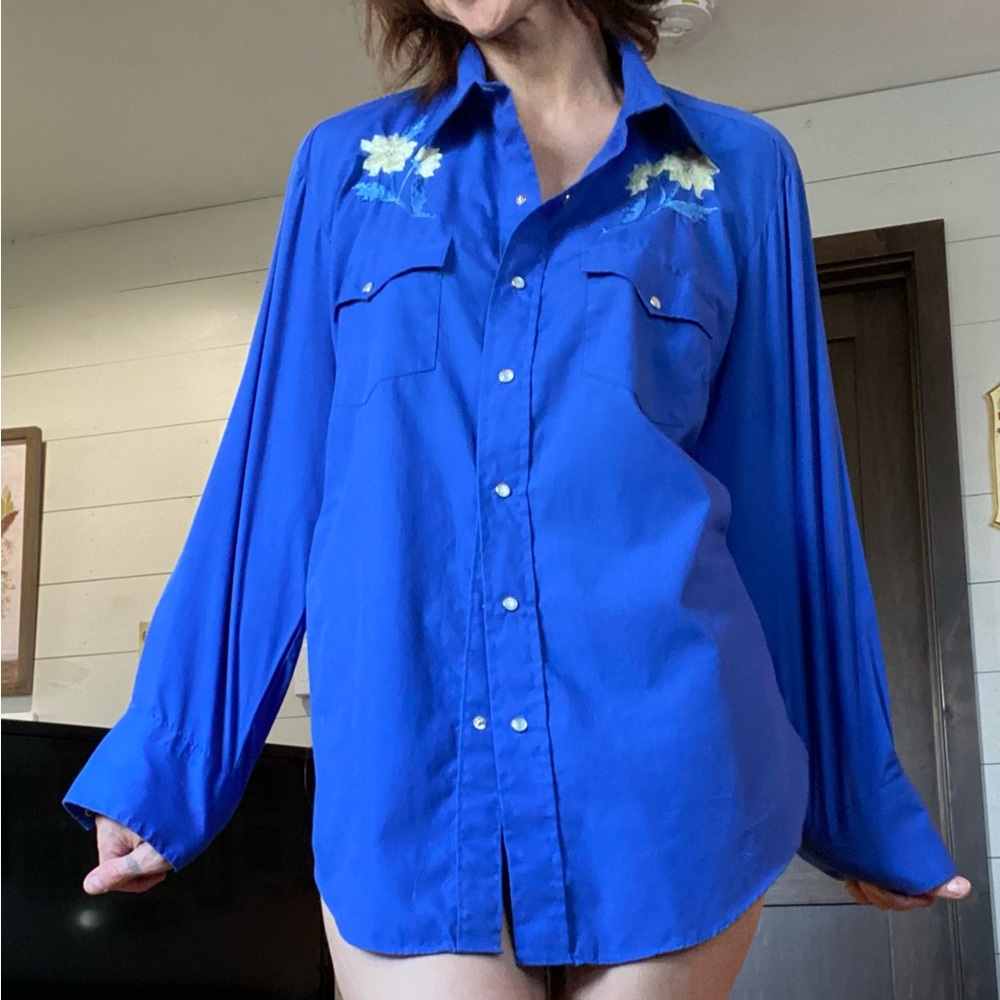 Vintage western shirt w/ pearl snaps